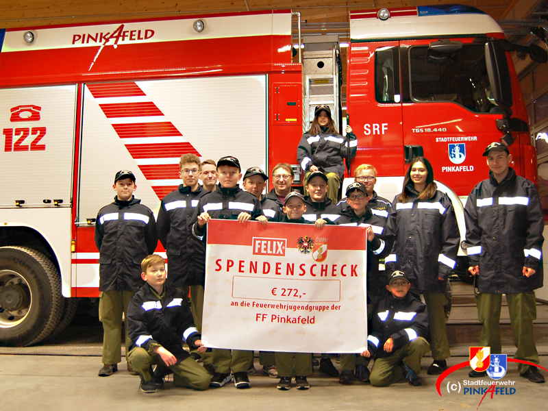 FELIX & ÖBFV sponsern die Feuerwehrjugend Pinkafeld
